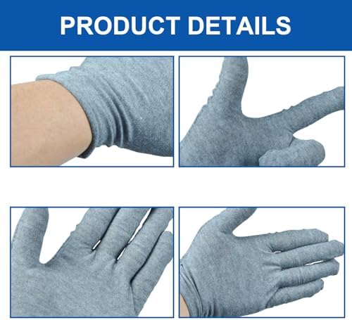 6 Pairs Cotton Gloves for Dry Hands Sleeping, Soft Sleep Gloves for Eczema - Image 3