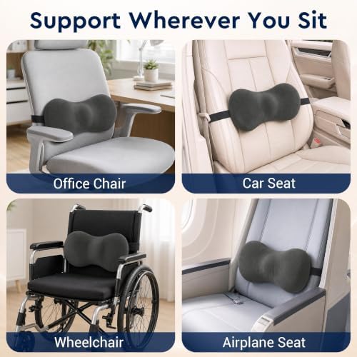 Lumbar Support Pillow for Office Chair, Lower Back Pillow - Image 5