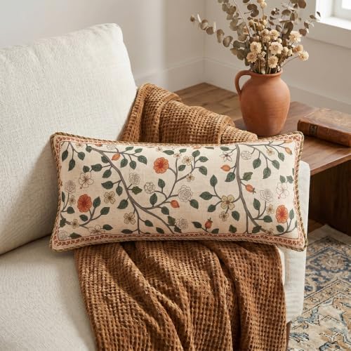 ISAENNE Designer Elegant Linen Throw Pillow Cover - Image 2