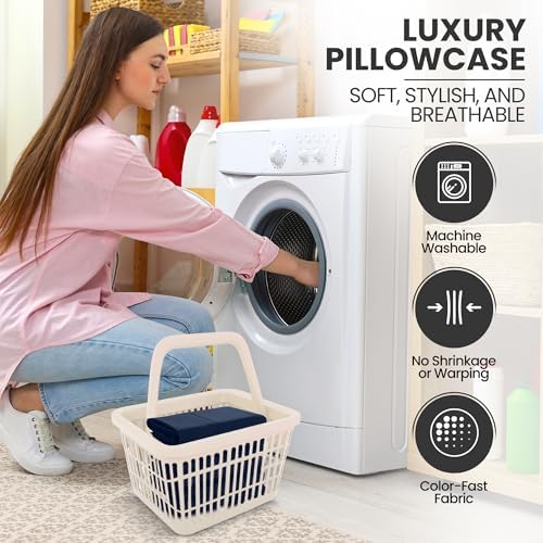 Pillow Covers King Size Set of 4, Soft and Comfy Pillow Cases - Image 6