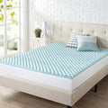 Zinus 2 Inch Swirl Gel Memory Foam Convoluted Mattress Topper / Cooling by ZinusInc