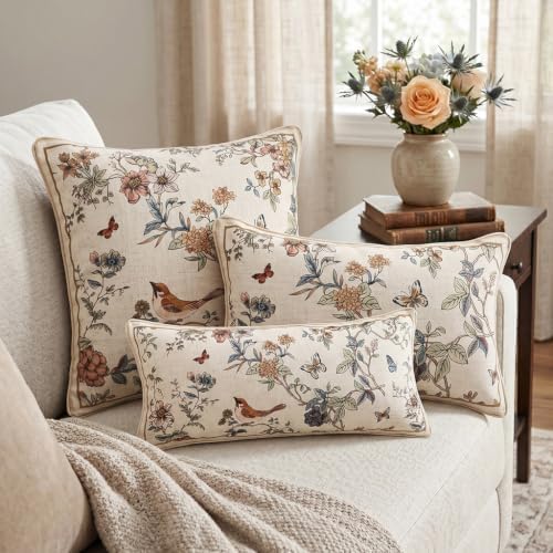 ISAENNE Designer Vintage Linen Throw Pillow Cover - Image 7