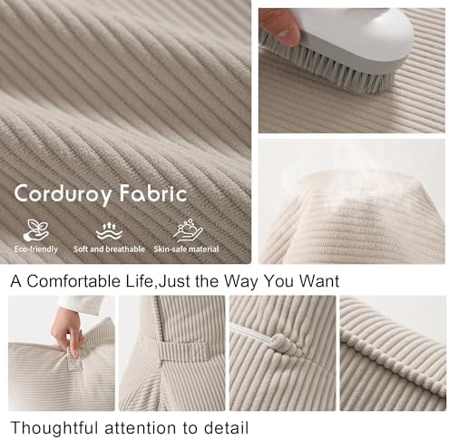 Pat. Pend. Corduroy Lumbar Support Back Pillow - Image 6