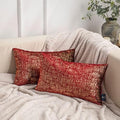 Phantoscope Pack of 2 Sparkling Velvet Decorative Throw Pillow Covers Soft Gold by Phantoscope