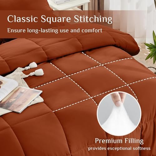 JOLLYVOGUE California King Comforter Set, Ultra-Soft Bed in a Bag Cal King Size - Image 3
