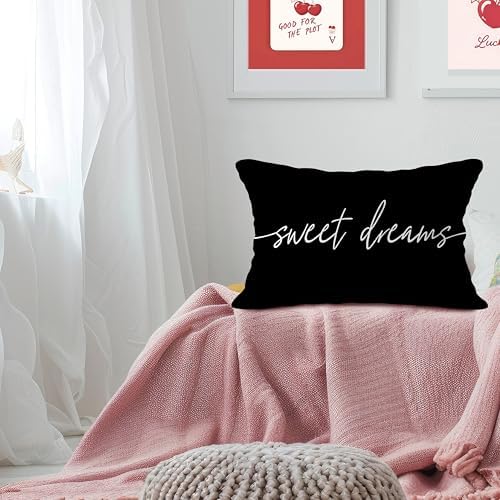 Sweet Dreams Pillow Cover 12x20, Decorative Throw Pillow Covers - Image 5