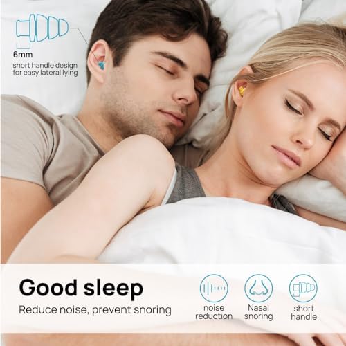 Silicone Ear Plugs for Sleeping Noise Cancelling, 10 Pairs Reusable - Image 3