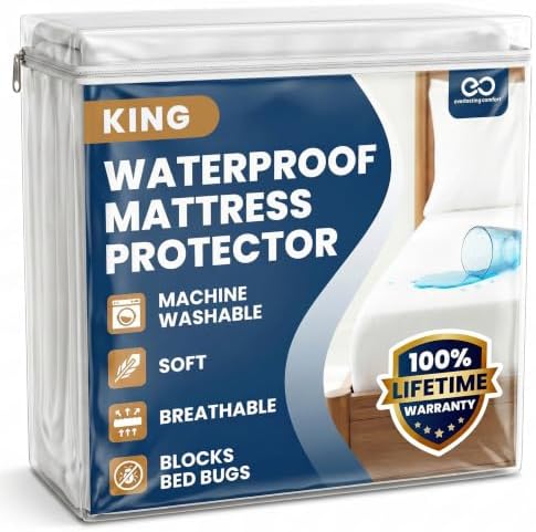 Everlasting Comfort Premium King Size Mattress Protector by EverlastingComfort
