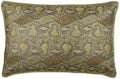 The HomeCentric Decorative Gold 12"x20" Oblong Sofa Pillow Case, Faux Leather by TheHomeCentric