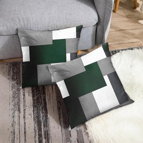 Emvency Throw Pillow Covers Set of 2, 18 x 18 Inch, Dark Green - Image 4