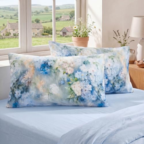 Bedorm 100% Cotton Pillowcases King Size Pillow Cases Set of 2 Soft & by Bedorm