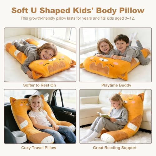 47x23 inch U Shaped Long Plush Body Pillows - Image 5