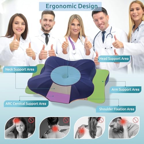 DONAMA Cervical Pillow for Neck and Shoulder Pain Relief, Cooling Contour - Image 6