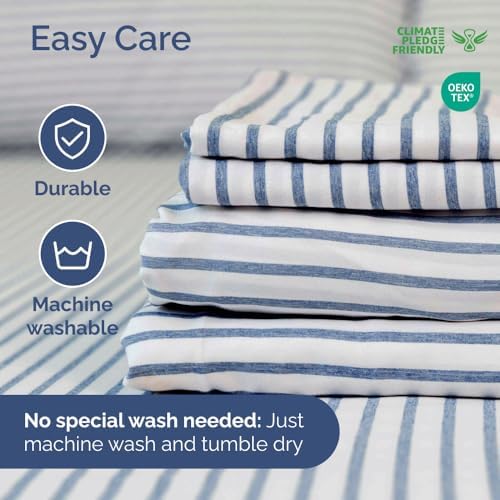 Short Queen Size 4 Piece Bed Sheet Set - Image 6