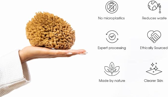 Naroa Soft Natural Sponge X Large | Gentle Sea Loofah - Image 5
