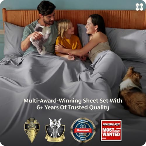 Bedsure PureWoven 100% Rayon Derived from Bamboo, Queen Sheets, 4 Pieces - Image 3
