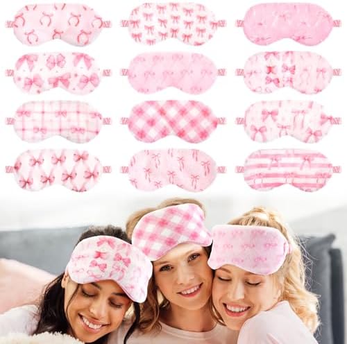 Cuffbow 12 Pcs Plush Sleep Mask by Cuffbow
