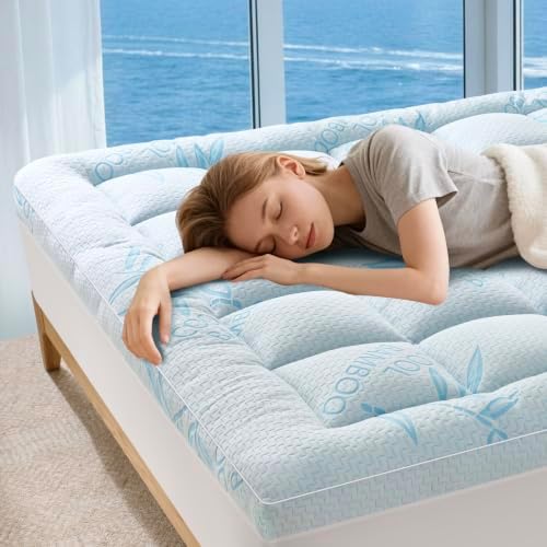 King Mattress Topper, Breathable and Soft Extra Thick Pillow Top 78"x80" by Acnalboma