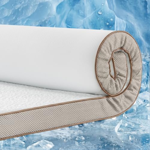BedStory Cooling Mattress Topper King Size 4 Inch, Gel Infused Memory Foam by BedStory