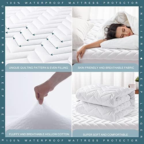 Cal King Size Waterproof Mattress Protector Quilted, Breathable Ultra-Soft - Image 4