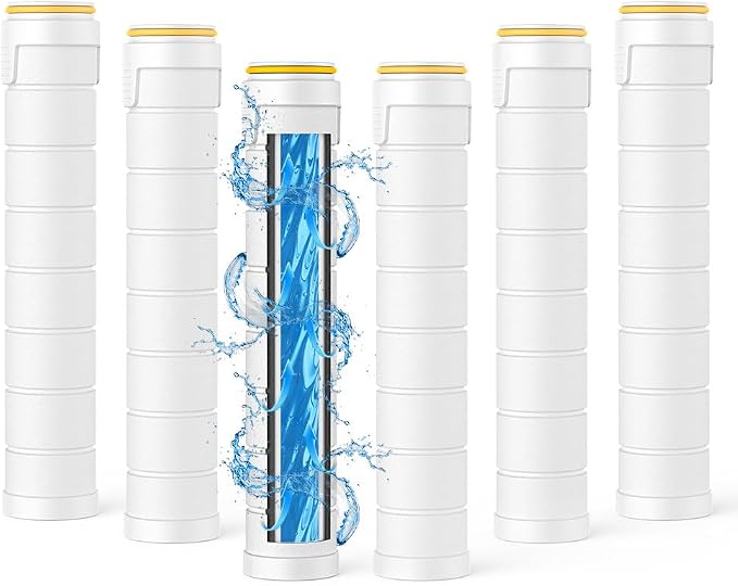 JOMST Shower Filter for Handheld Shower Head, 6 Pack 18 Stage Filter for Hard by Jomst