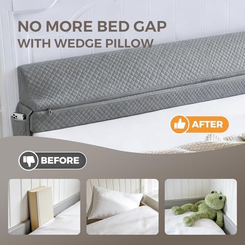 Bed Wedge Gap Filler Twin Size, Wedge Pillow - Image 2