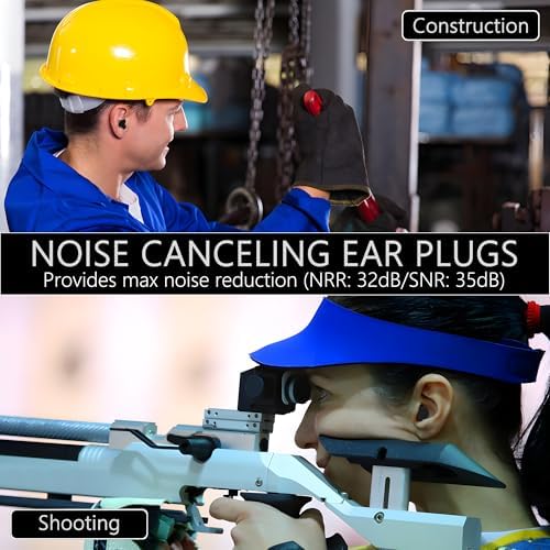 Quality Foam Earplugs 50 Pair- 32dB Noise Cancelling Disposable Individually - Image 2