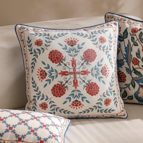 patdrea Designer French Vintage Linen Throw Pillow Cover - Image 2