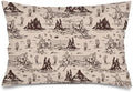 Cowboy Throw Pillow Cases Queen Size Set of 2 Farmhouse Pillow Cover Western by Unknown