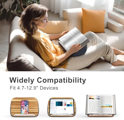 ERGONOV Lap Book Stand for Hands Free Reading Comfortable Pillow Stand - Image 5