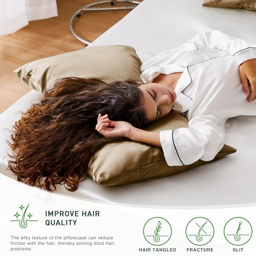 Love's cabin Satin Pillowcase Set of 2 Standard Size 20x26, Cooling Pillow - Image 4