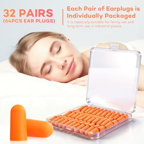 VOISEN 32 Pairs Foam Ear Plugs, Ear Plugs - Image 4