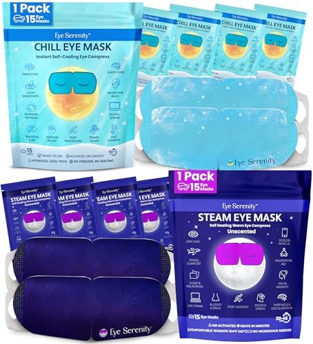 Eye Serenity CHILL Cooling Eye Mask and Steam Eye Mask by LureEssentials