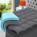 MASVIS Queen Size Dual Layer 4 Inch Memory Foam Mattress Topper, 2 Inch Cooling by MASVIS