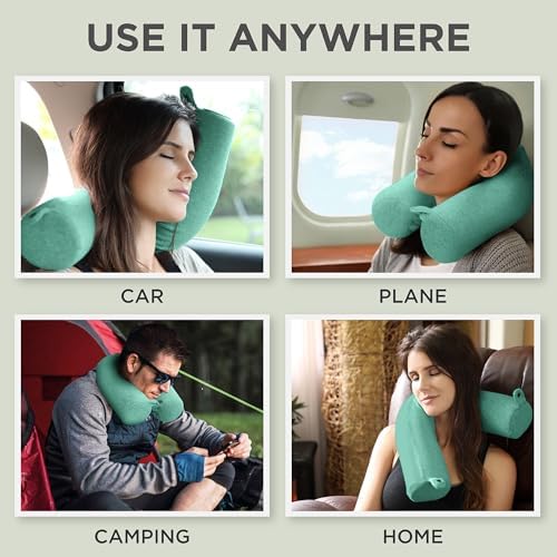 Dot&Dot Twist Memory Foam Travel Pillow, Bendable Neck Pillow - Image 4