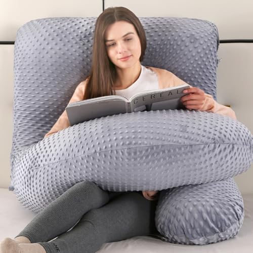 Elover U Shaped Pregnancy Pillow, Full Body Maternity Support - Image 2
