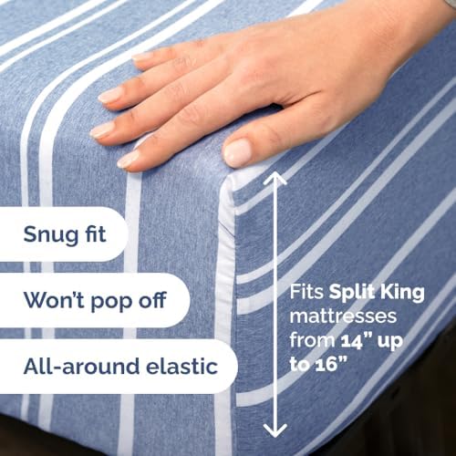 Flex Top Split Head King 4 Piece Sheet Set - Image 4