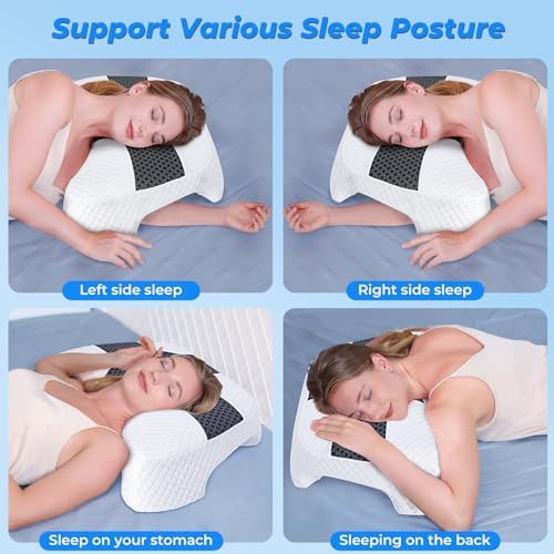 Side Sleeper Pillow with Arm Hole, Shoulder Relief System - Image 5