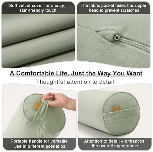 Body Pillow for Adults, Long Round Pillow, Big Cylindrical Pillow, Large Full - Image 5