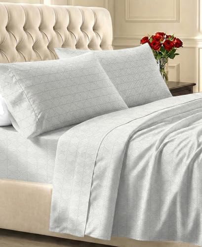 California Design Den Soft 100% Cotton Sateen California King Sheets Set by CaliforniaDesignDen