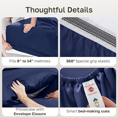 California Design Den 100% Organic Cotton XL Twin Sheet Set - Image 4