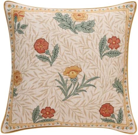 patdrea French Vintage Linen Throw Pillow Cover by patdrea