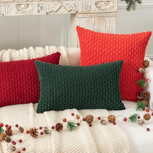 Kevin Textile Soft Corduroy 14"x24" Lumbar Pillow Cover 1 Pack, Army Green - Image 6