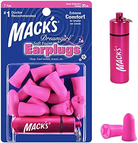 Mack’s Dreamgirl Soft Foam Earplugs, 7 Pair by Macks