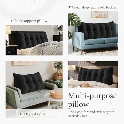Headboard Pillow Queen, Bed Wedge Pillow Headboard Headrest - Image 6