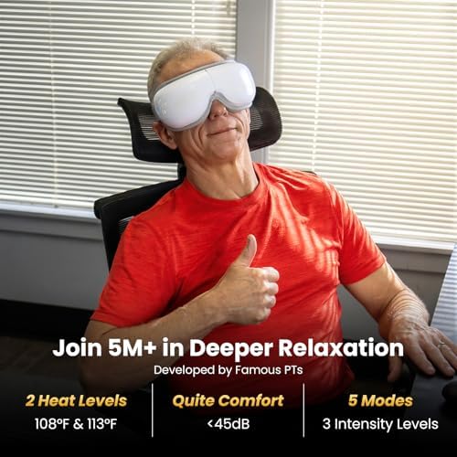 BOB AND BRAD Eye Massager with Heat and Cooling, FSA-HSA Eligible, Heated Eye - Image 5