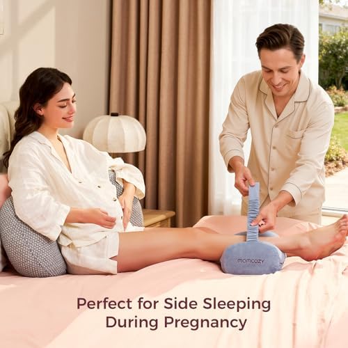 Momcozy Knee Pillow for Side Sleepers, Soft Memory Foam & Pinch-Free Design - Image 4