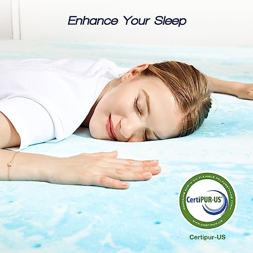 Sweetcrispy Memory Foam Mattress Topper, Twin Size, 3 Inch Thick - Image 6