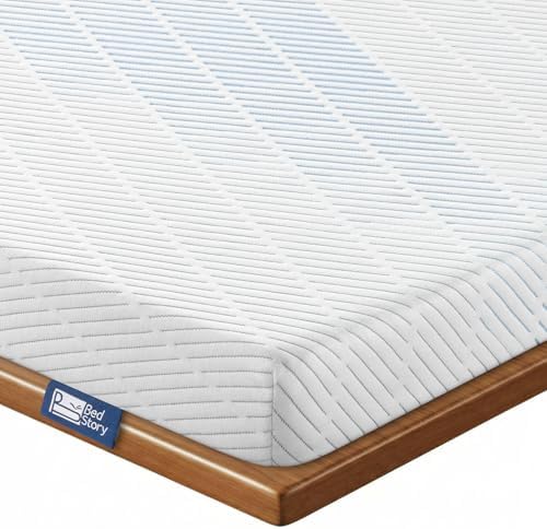 BedStory 4 Inch King Size Extra Firm Mattress Topper, No Odor by BedStory