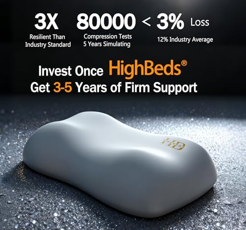 HighBeds Cervical Neck Pillow for Neck Pain Relief- Memory Foam Pillow for Side - Image 5